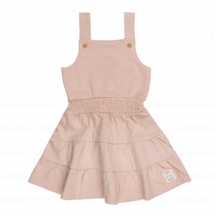 Frogs And Dogs Kids Dress - Rose Smoke
