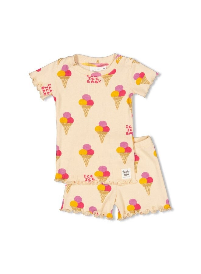 Feetje Premium Summerwear Shortama - Isa Icecream
