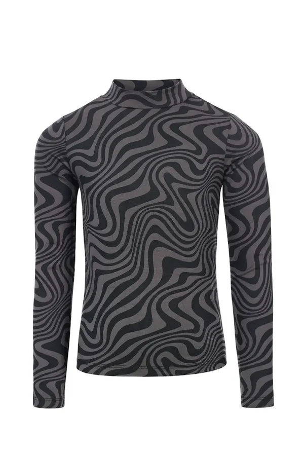 Looxs 10sixteen Col Top - Black Swirl*