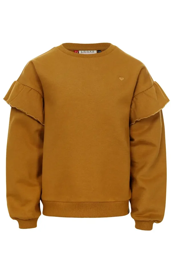 Looxs Little Ruffle Sweater - Ochre*