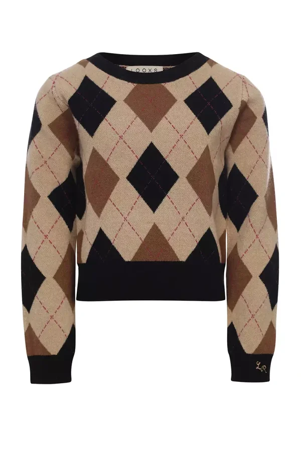 Looxs 10sixteen Argyle Pullover - Argyle*