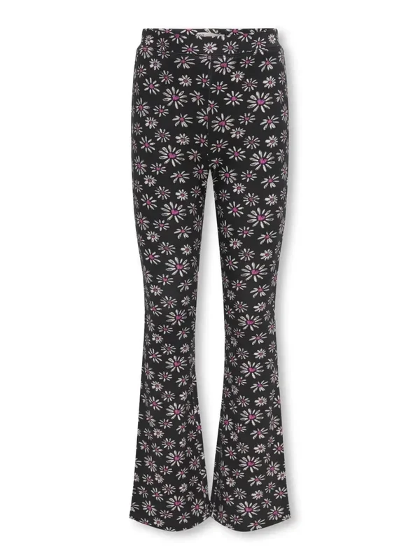 Kids Only Flared Pants Paige - Black Flower
