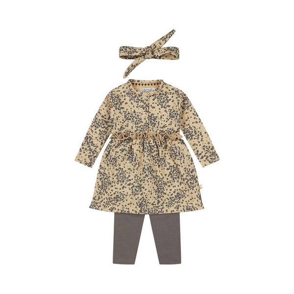 Dirkje Set Jurk met Legging - Dark Sand