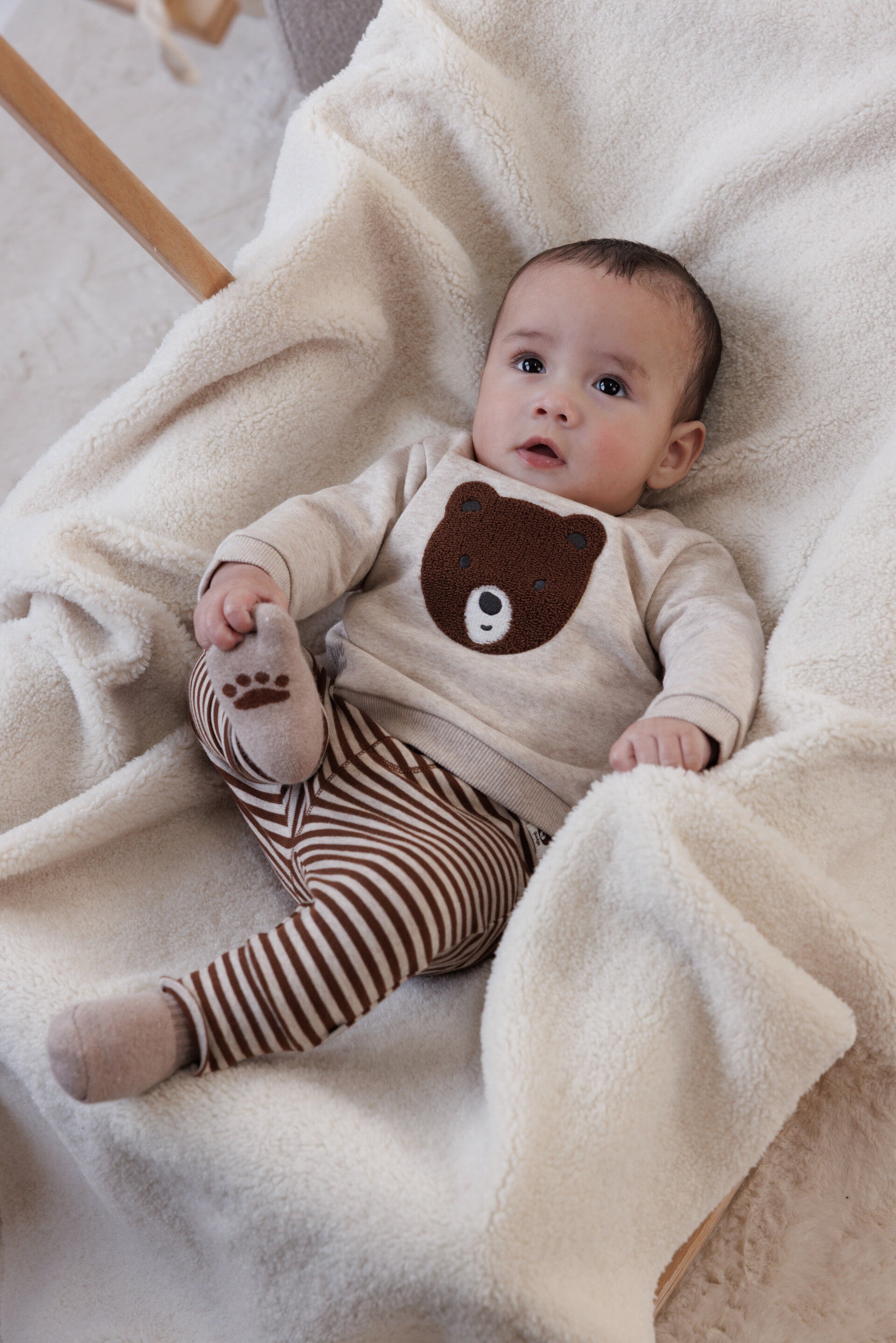 Feetje Sokken Wild World - Taupe Melange