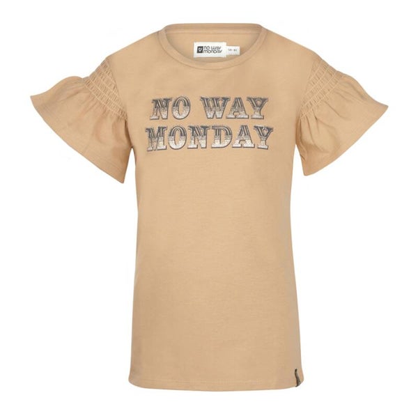 No Way Monday T-Shirt - Camel*
