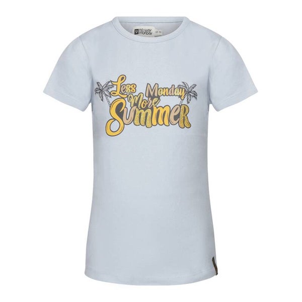 No Way Monday T-Shirt - Light Blue*