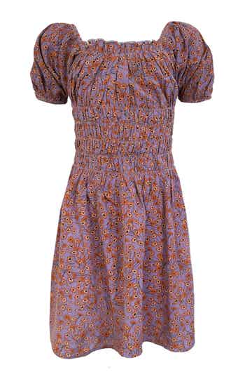 Miss T Smock Dress Cora - Aop/Flower Lilac