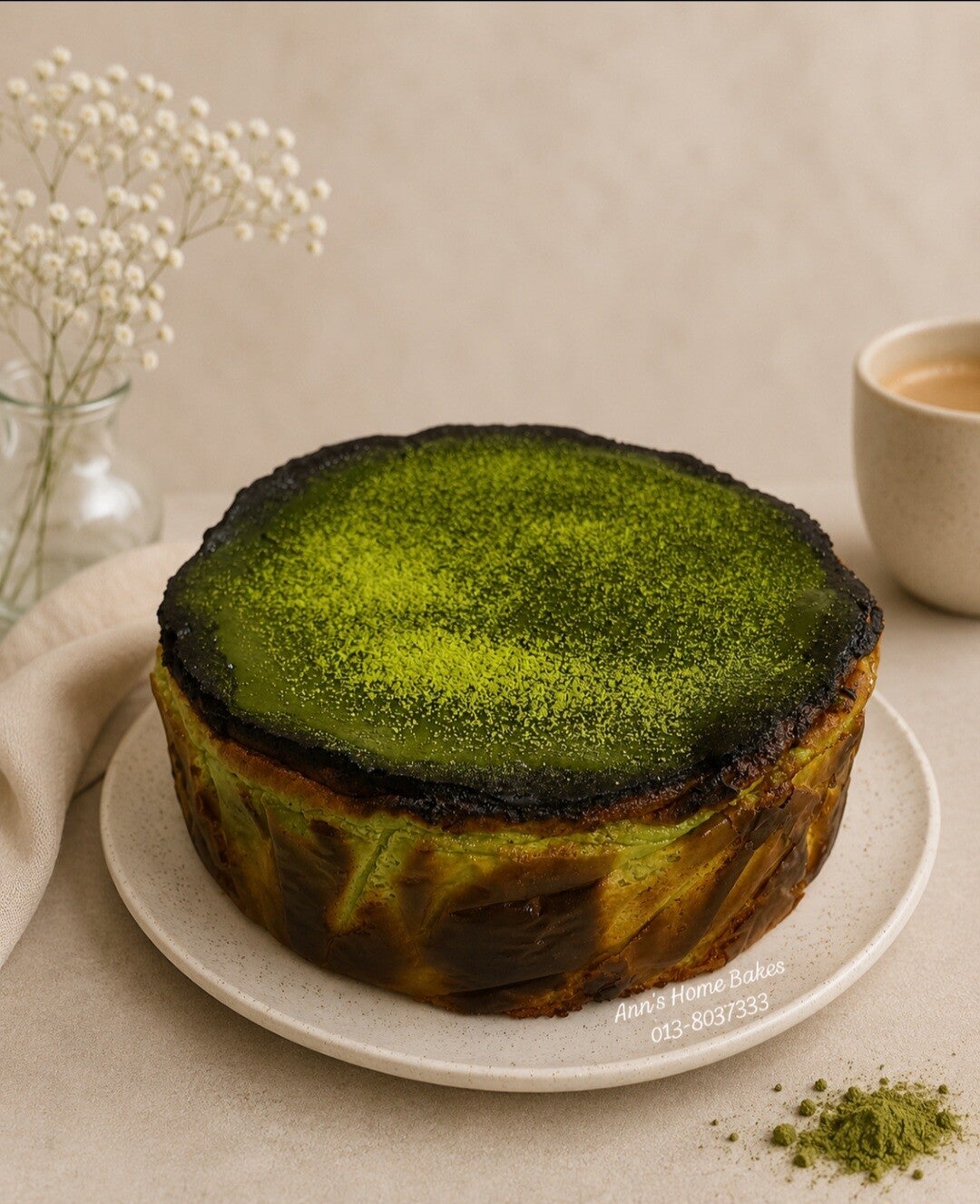 Matcha Burnt Cheesecake