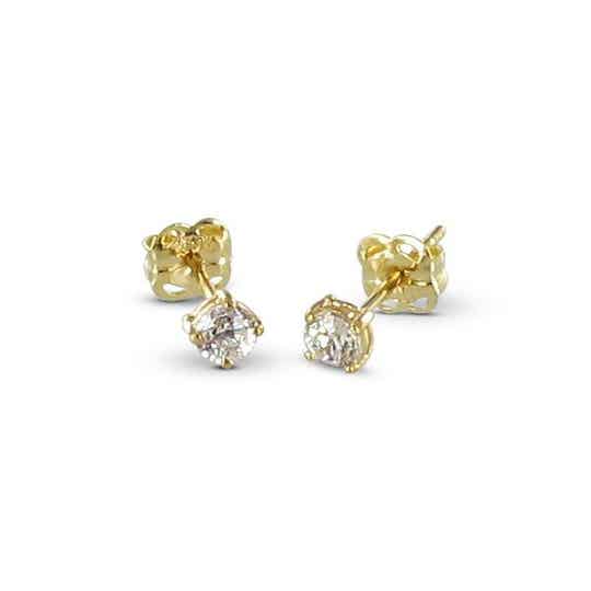 Silventi gouden oorbellen zirkonia 121101452