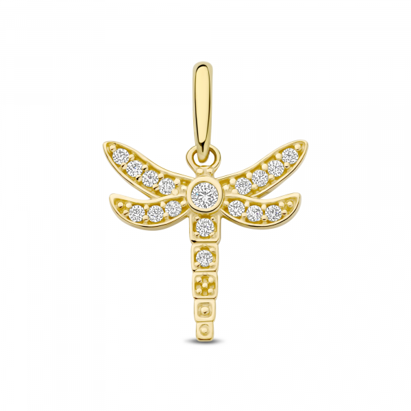 Gouden Libelle hanger