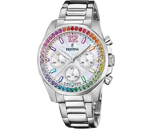 Festina F20606/2 Boyfriend Chronograph ladies watch 38 mm (10ATM)