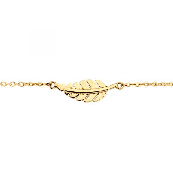 New Bling gouden armband veer 9NBG-0079