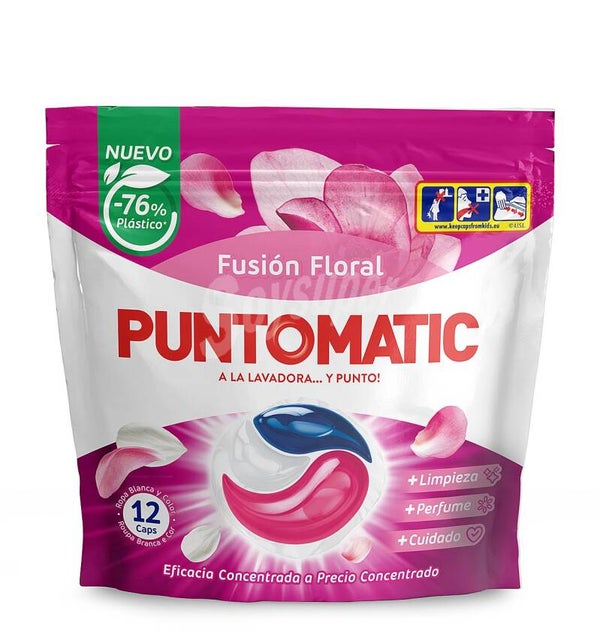 Detergente Puntomatic 12 Cápsulas Fusión Floral