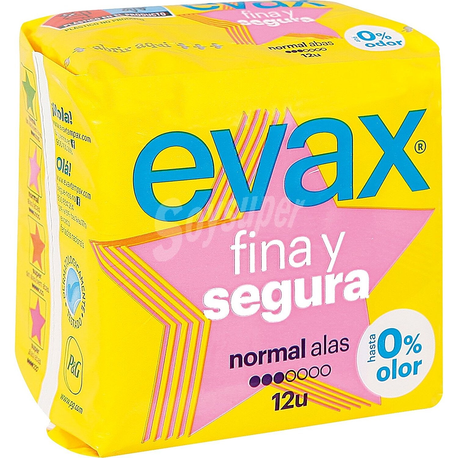 Compresas Evax FYS normal c/alas 12u