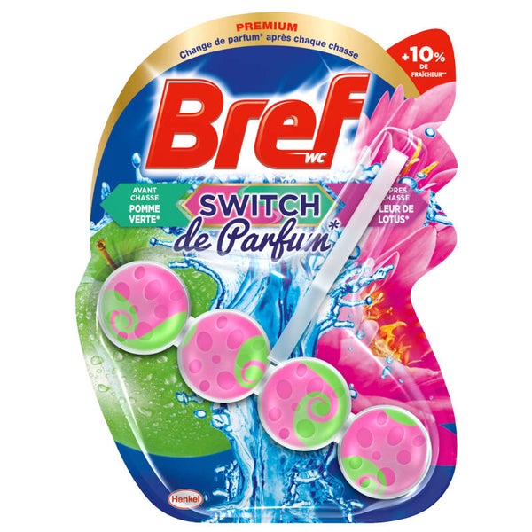 Bref - Bloc WC Switch à la Pomme et à la Fleur de Lotus - 50 G