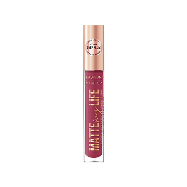 Fashion Make Up - Lipgloss "Matte My Life" N°02 Deep Plum - 5 ml