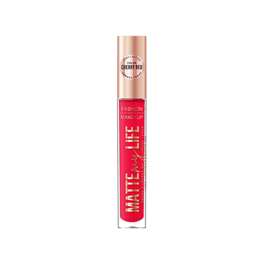Fashion Make Up - Lipgloss "Matte My Life" N°06 Cherry Red - 5 ml