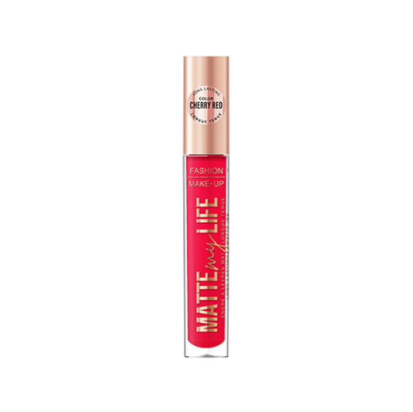 Fashion Make Up - Lipgloss "Matte My Life" N°06 Cherry Red - 5 ml