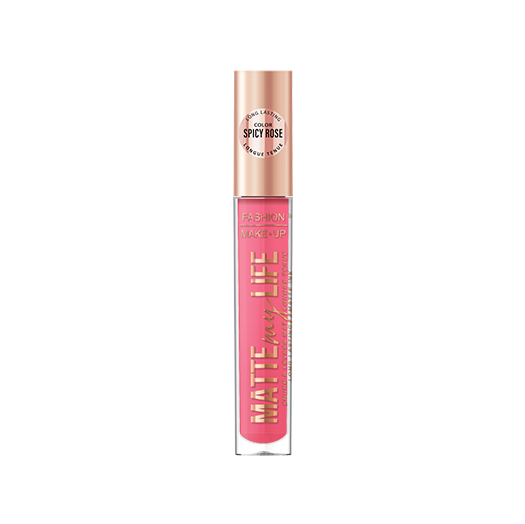 Fashion Make Up - Lipgloss "Matte My Life" N°07 Spicy Rose - 5 ml