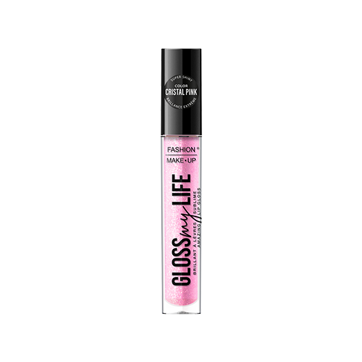 Fashion Make Up - Lipgloss "Glow My Life" N°08 Cristal Pink - 5 ml