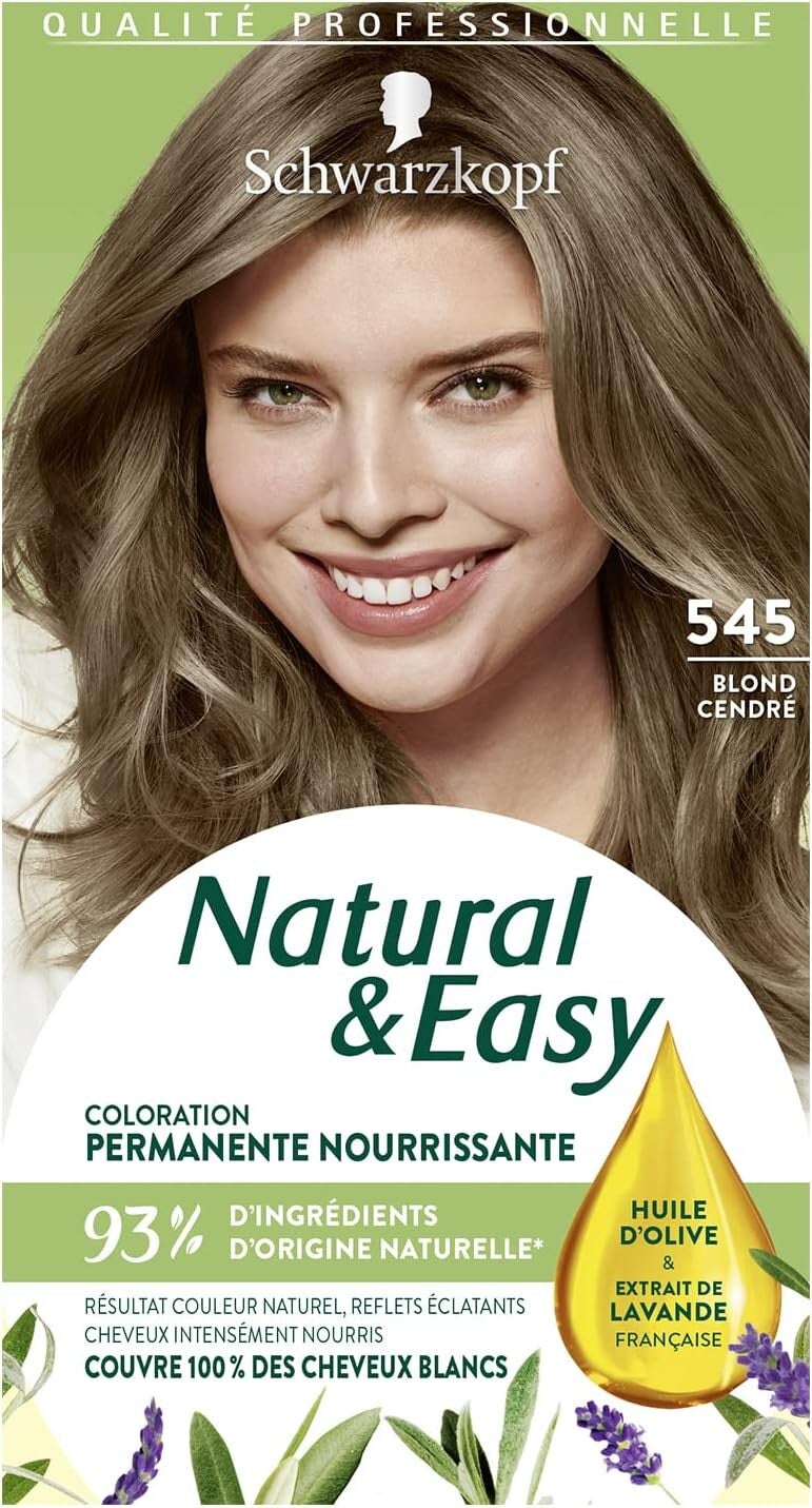 Schwarzkopf - Natural & Easy Coloration femme 545 Blond cendré