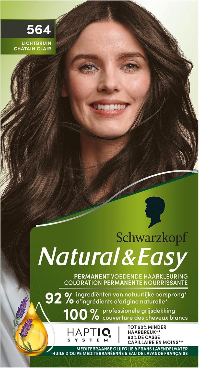 Schwarzkopf - Natural & Easy Coloration femme 564 Châtain clair