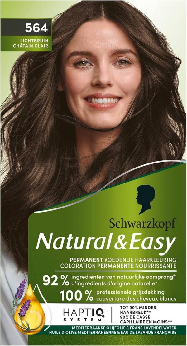 Schwarzkopf - Natural & Easy Coloration femme 564 Châtain clair