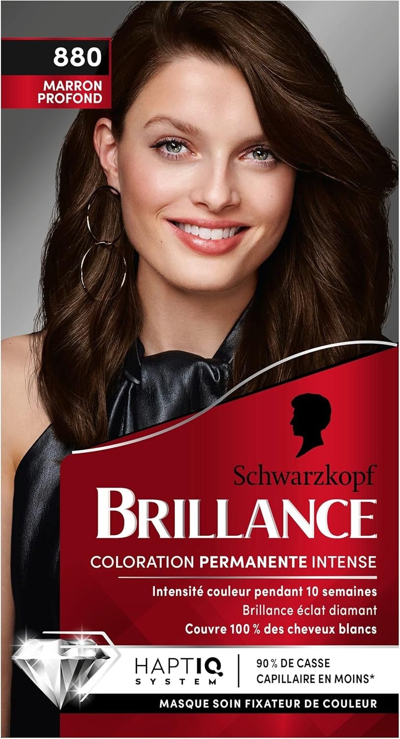 Schwarzkopf - Brillance Coloration femme 880 Marron profond