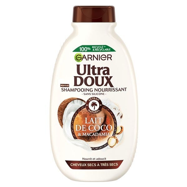 Garnier - Ultra Doux Shampoing Nourrissant Lait de Coco & Macadamia - 250 ml