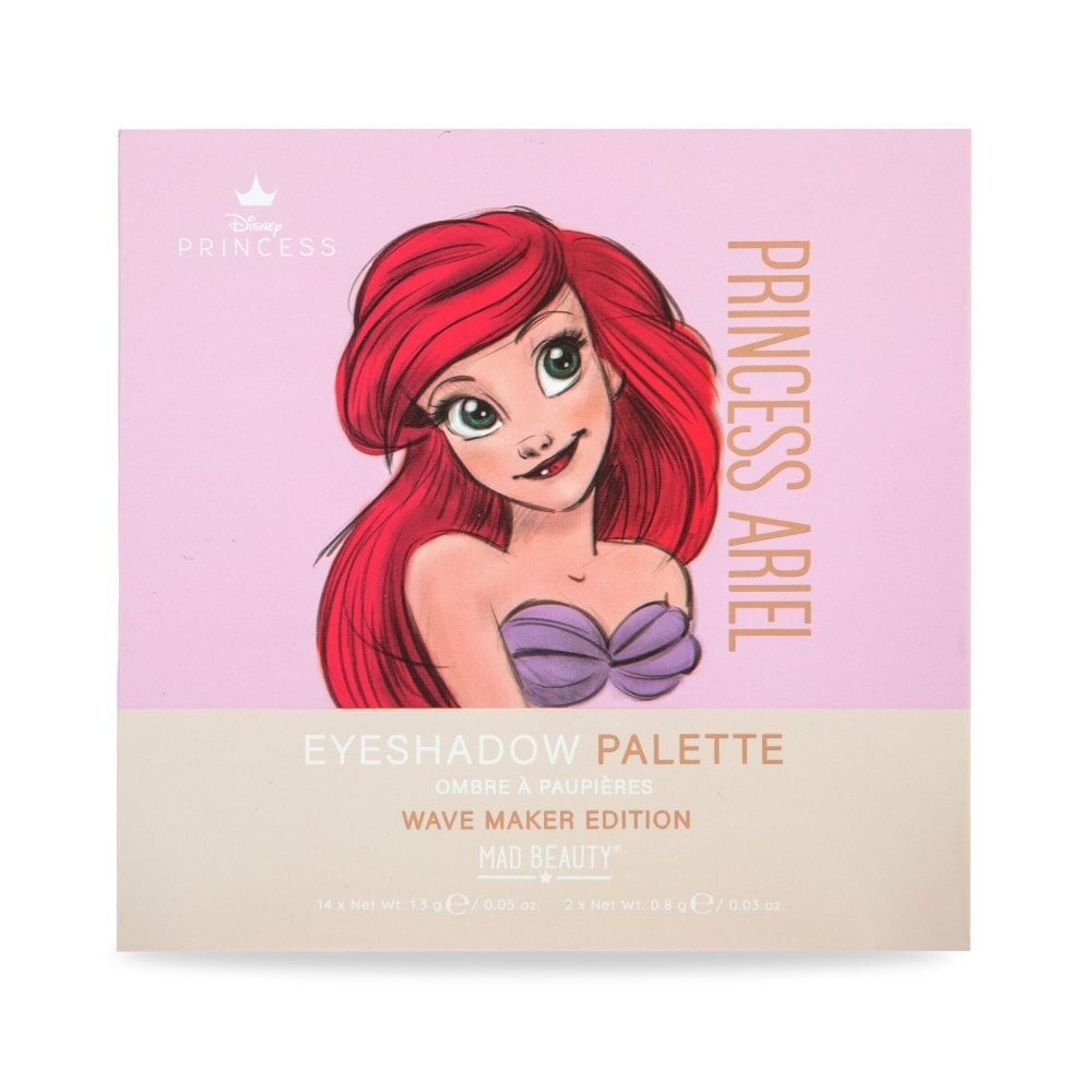 Mad Beauty - Palette d'ombres à paupières 16 nuances Ariel Disney Pure Princesse