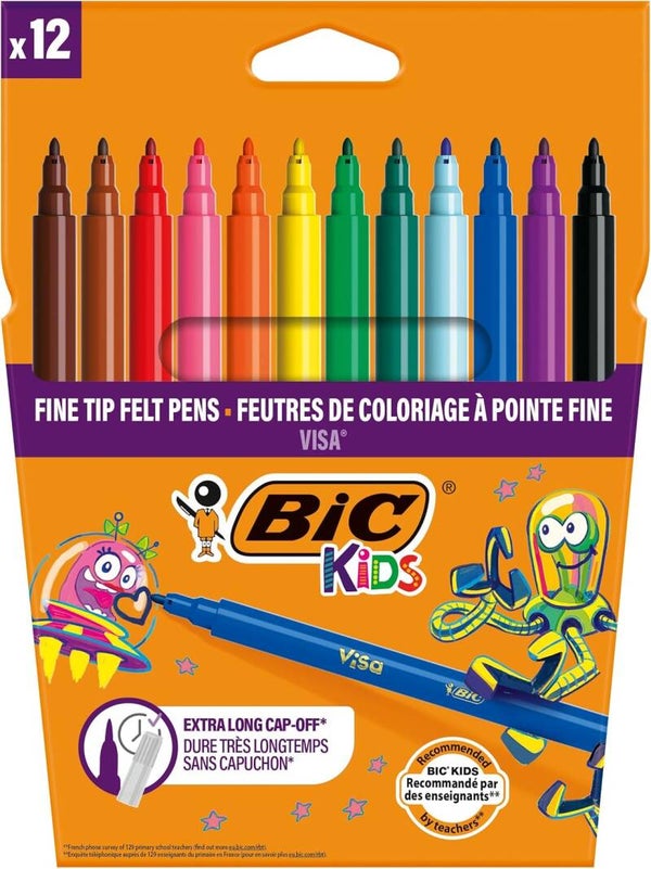BIC - Feutre de coloriage à pointe fine x 12 pcs