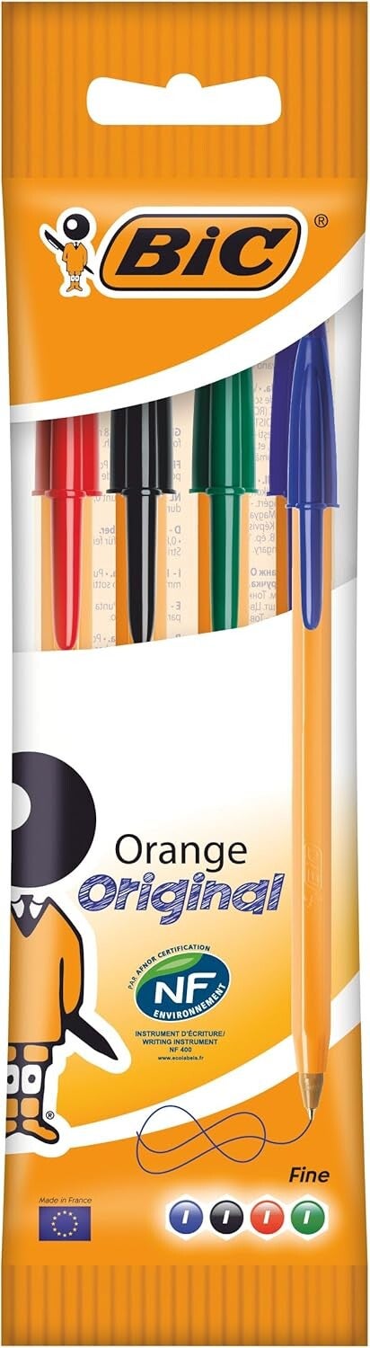 BIC - Stylo Orange Original Multi-Couleurs x 4 pcs