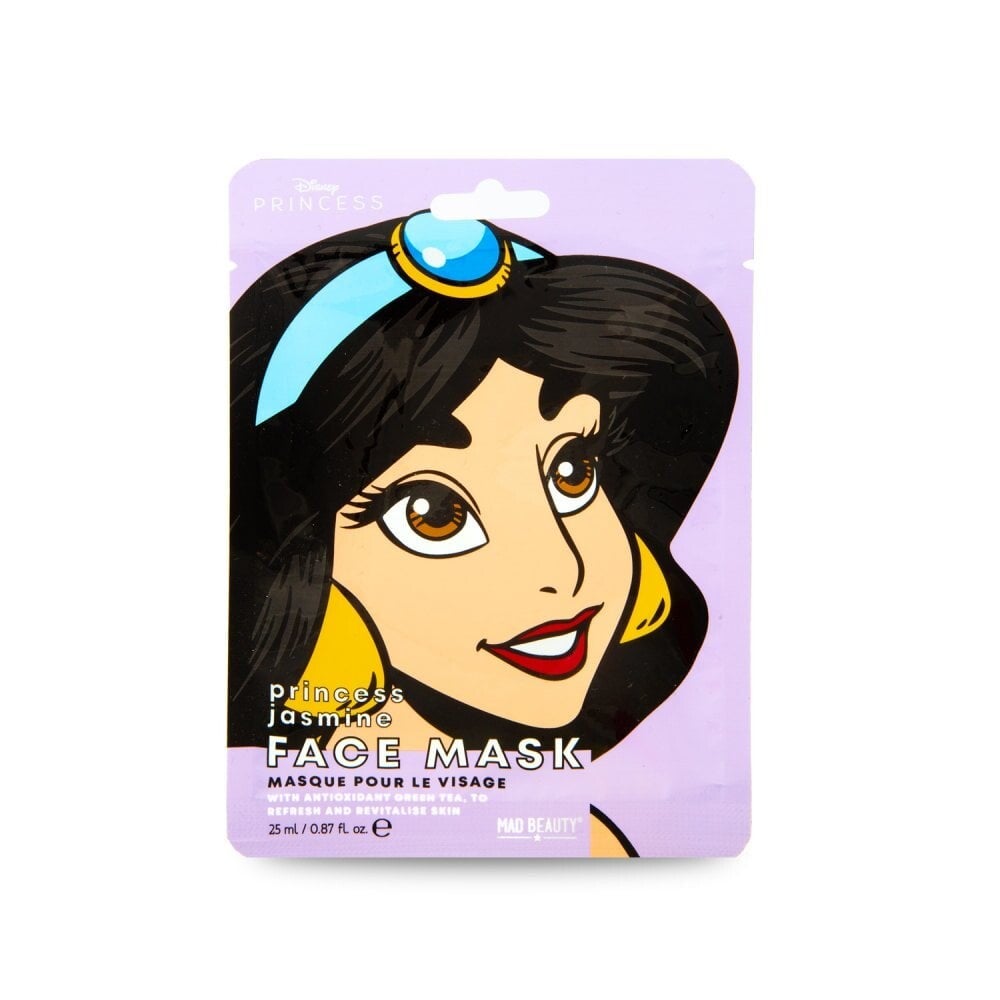 Mad Beauty - Masque en tissu pour le visage Jasmine au Thé Vert Disney POP Princesse - 25 ml