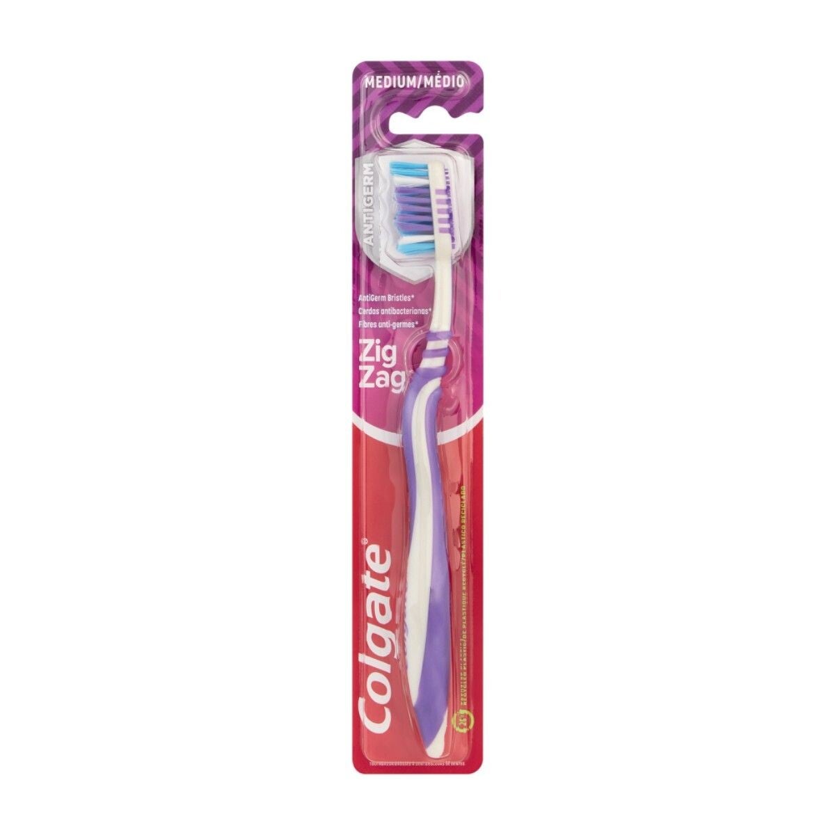 Colgate - Brosse à dents Médium Zig Zag