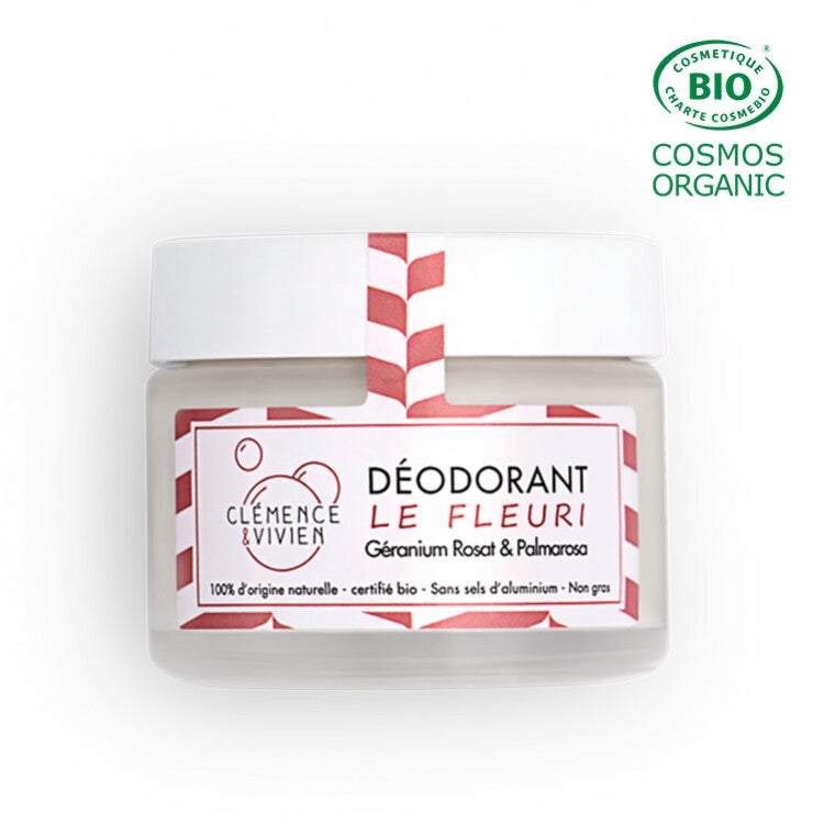 Clémence et Vivien - Déodorant naturel Le Fleuri - 50 G
