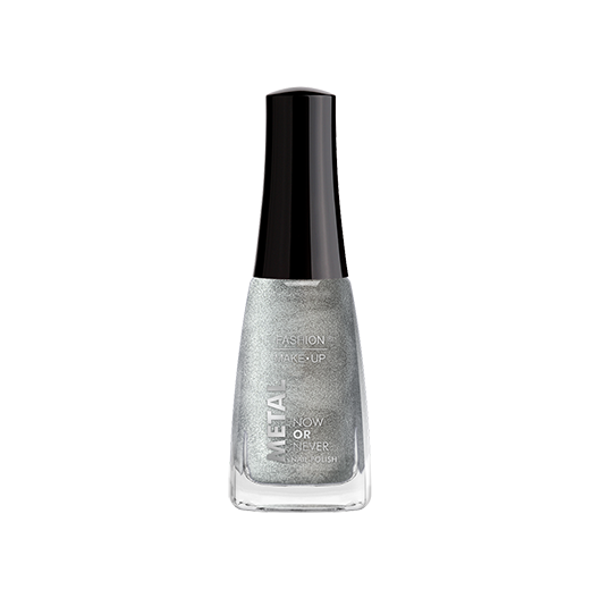 Fashion Make Up - Vernis à ongles Metal "Now or Never" N°801 Silver - 11 ml