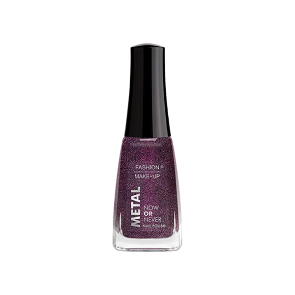 Fashion Make Up - Vernis à ongles Metal "Now or Never" N°806 Purple - 11 ml