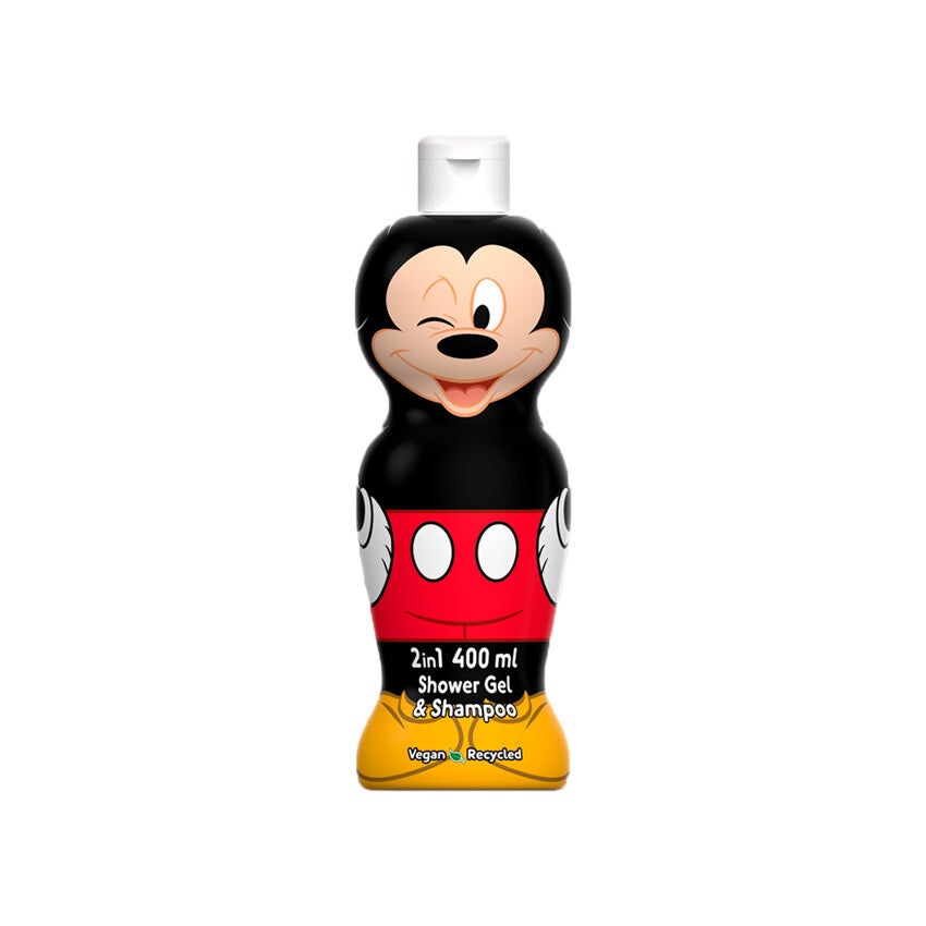 Air Val - 2 en 1 Gel douche & Shampoing Mickey Mouse Disney Mickey & ses amis - 400 ml