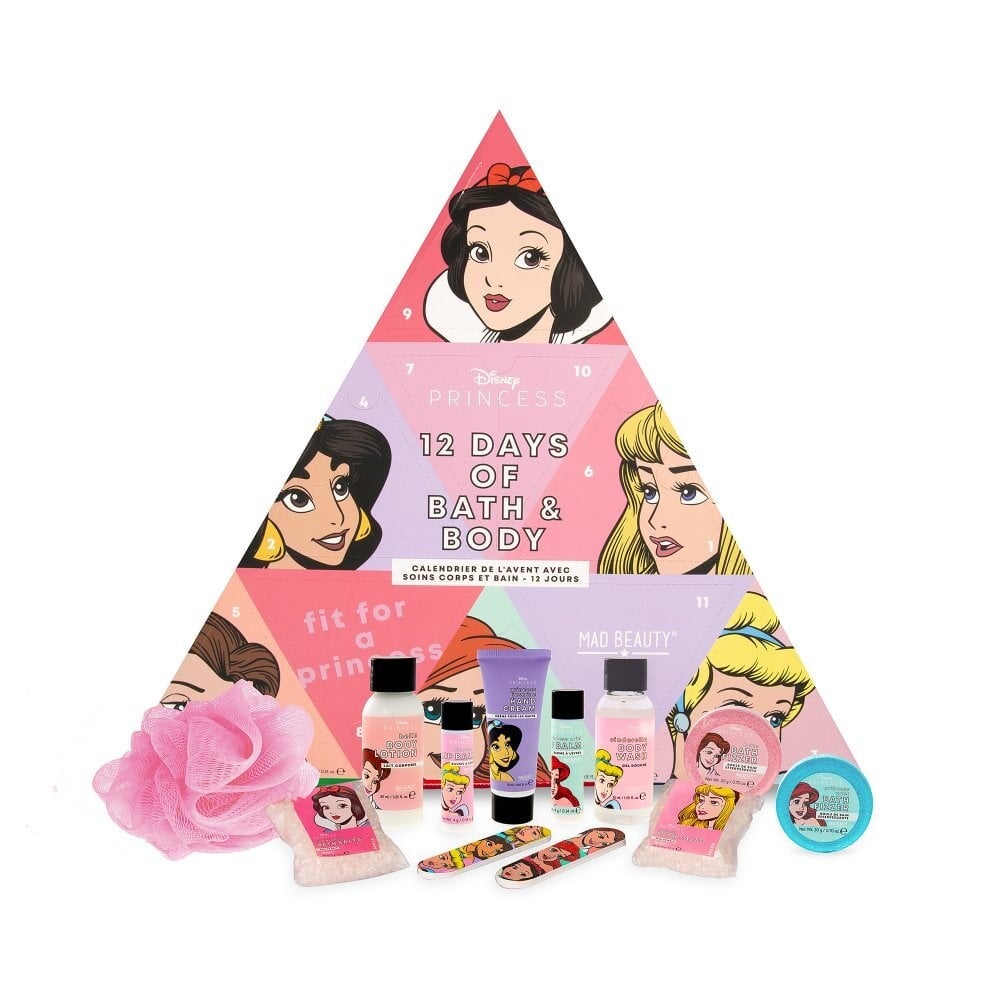 Mad Beauty - Calendrier de l'Avent 12 jours Soins corps et bain Disney POP Princesse