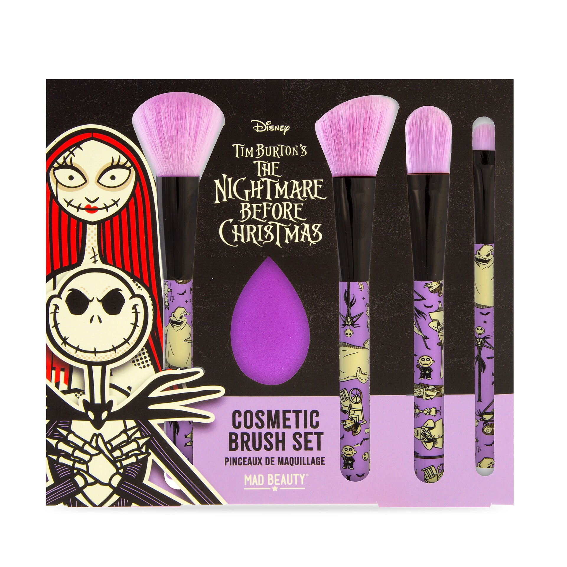 Mad Beauty - Pinceaux de maquillage Disney L'étrange Noël de Monsieur Jack