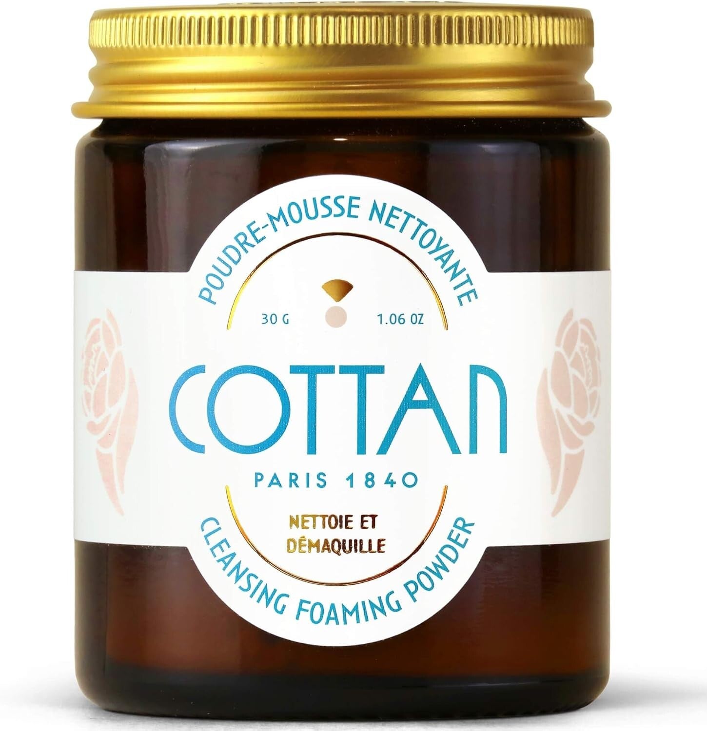 Cottan - Poudre-mousse nettoyante à la Pivoine - 30 G