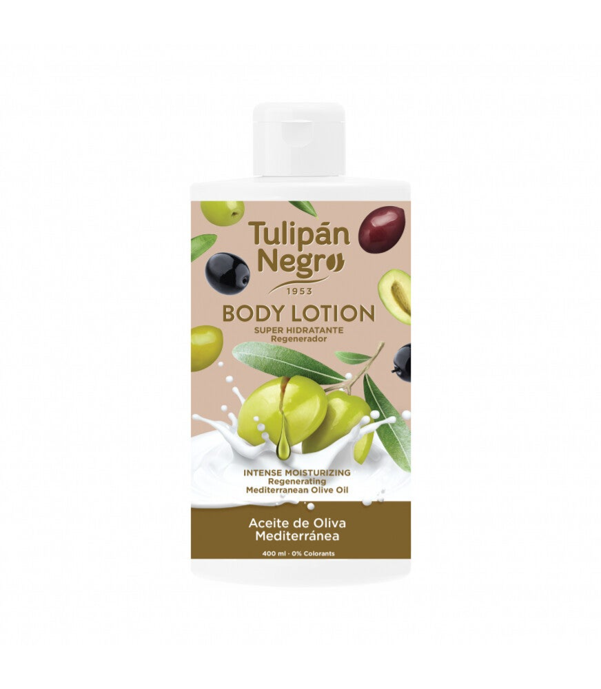 Tulipan Negro - Lotion crème pour le corps à l'huile d'Olive - 400 ml