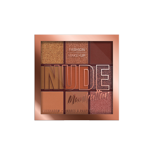 Fashion Make Up - Palette d'ombre à paupières 9 nuances "Nude" N°02 Manhattan