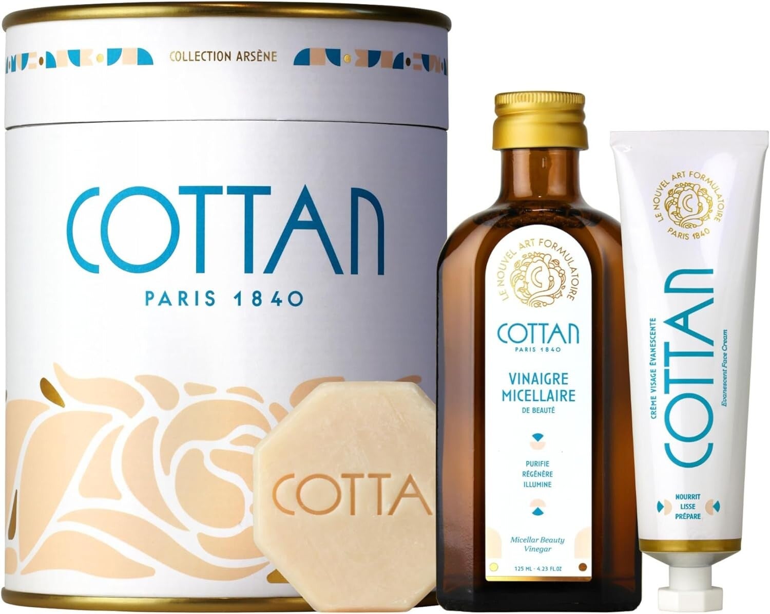 Cottan - Coffret Arsène à la Violette, à la Pomme et à la Perle de Rosée