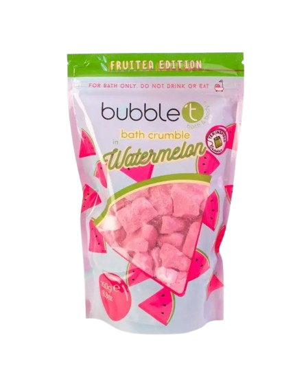 Bubble T Cosmetics - Crumble de bain pétillant à la pastèque - 250 G