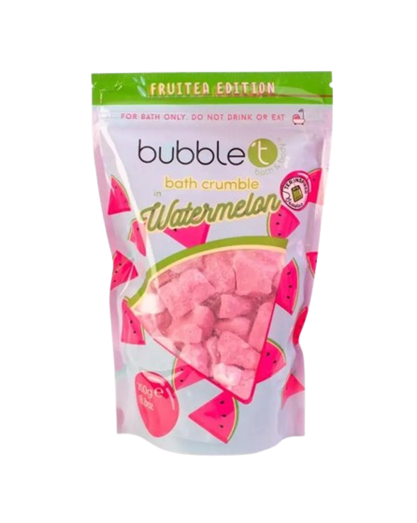 Bubble T Cosmetics - Crumble de bain pétillant à la pastèque - 250 G