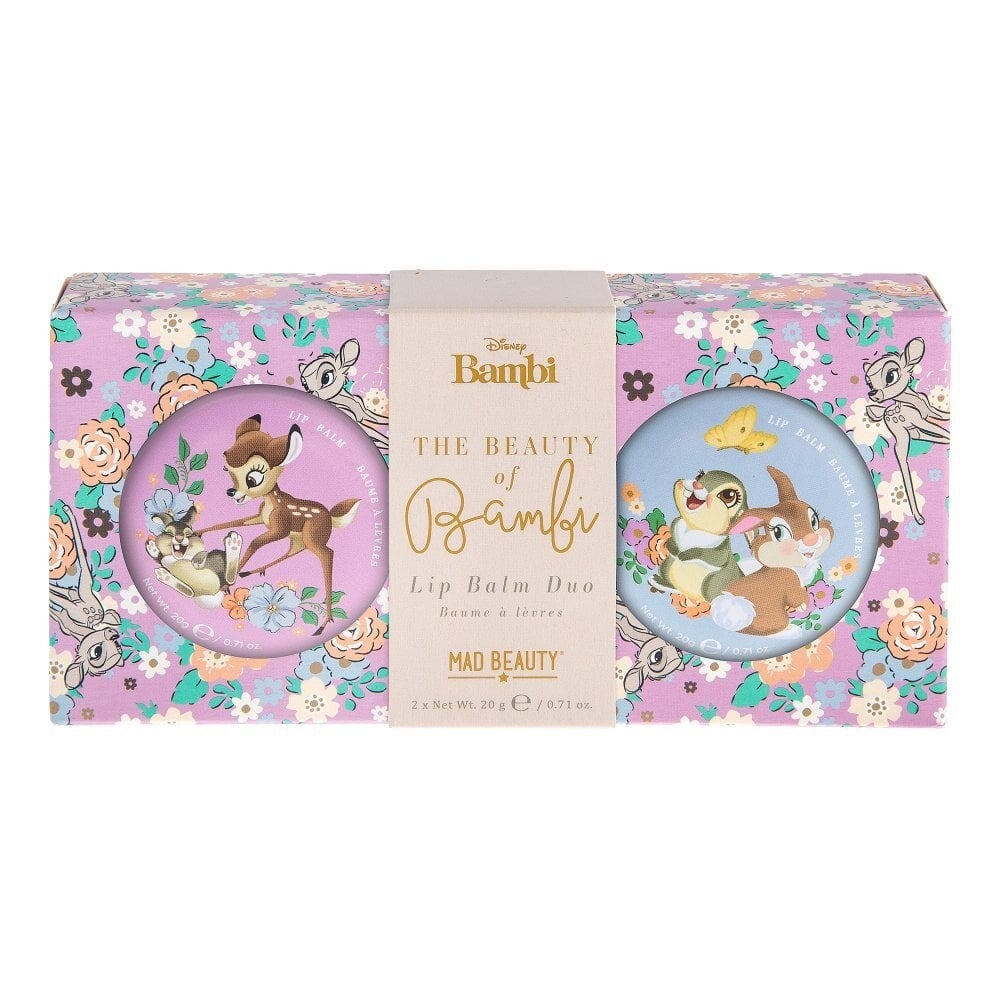 Mad Beauty - Duo de baumes à lèvres Bambi & PanPan à la Fraise et à la Vanille Disney The Beauty of Bambi - 2x20 G