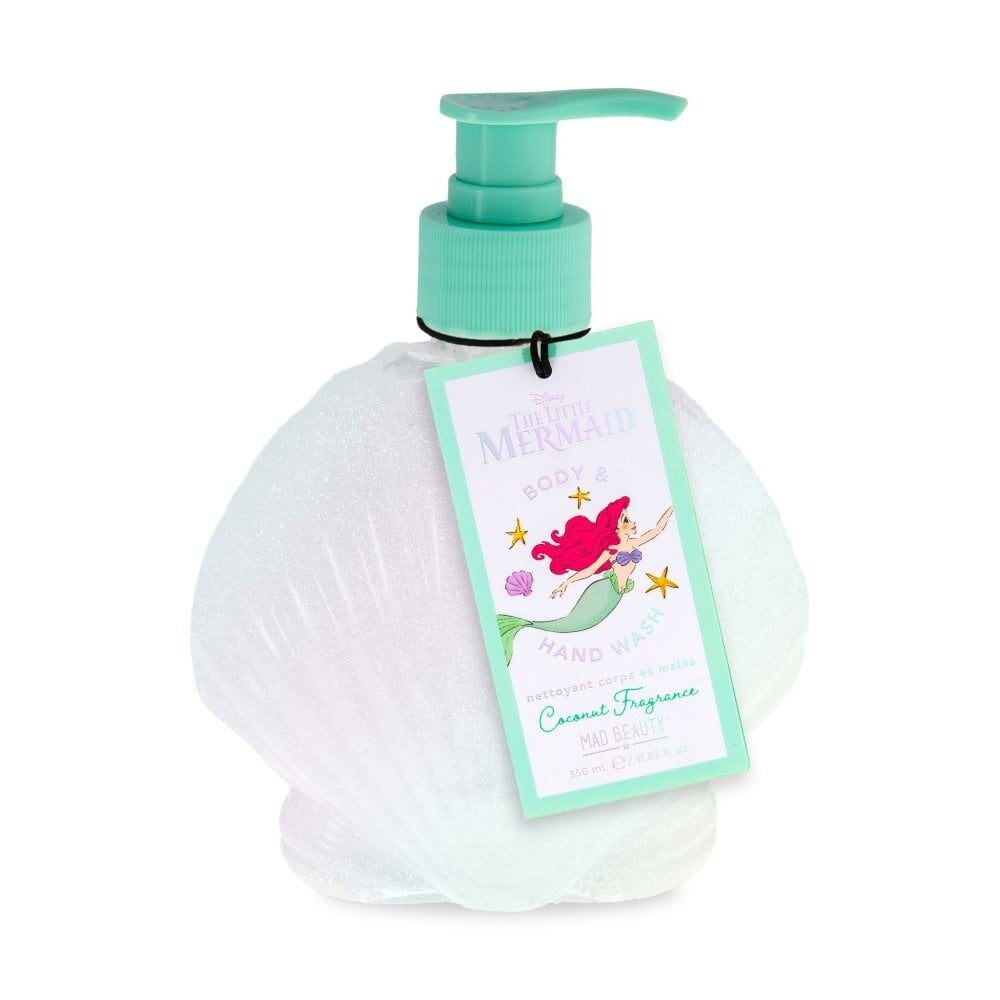 Mad Beauty - Nettoyant corps et mains Ariel à la Noix de Coco et au Sel Marin Disney La Petite Sirène - 350 ml