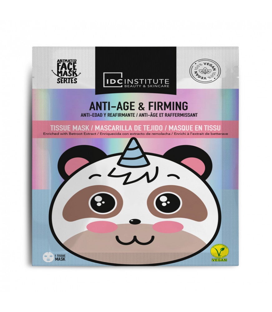 IDC Institute - Masque visage Végan Forme animal anti-âge Panda