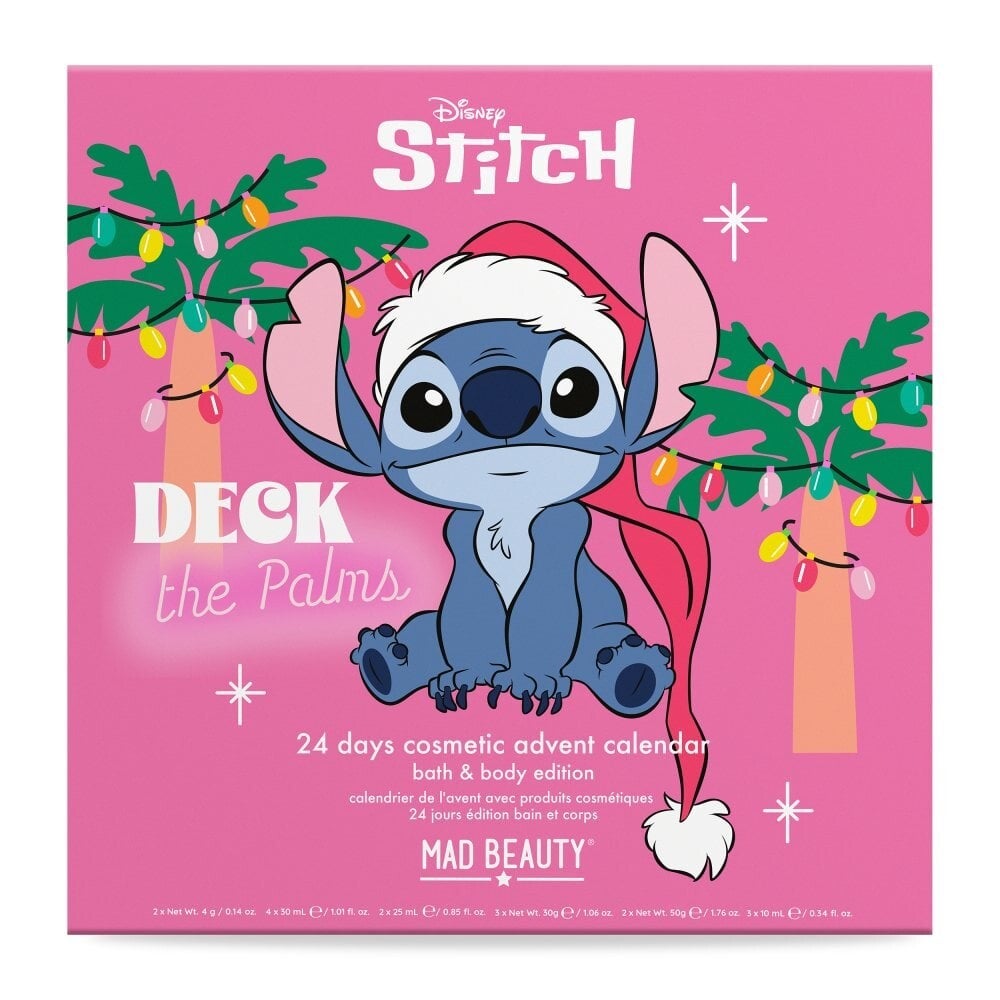 Mad Beauty - Calendrier de l'avent 24 jours Soin corps et bain Stitch Disney Stitchmas